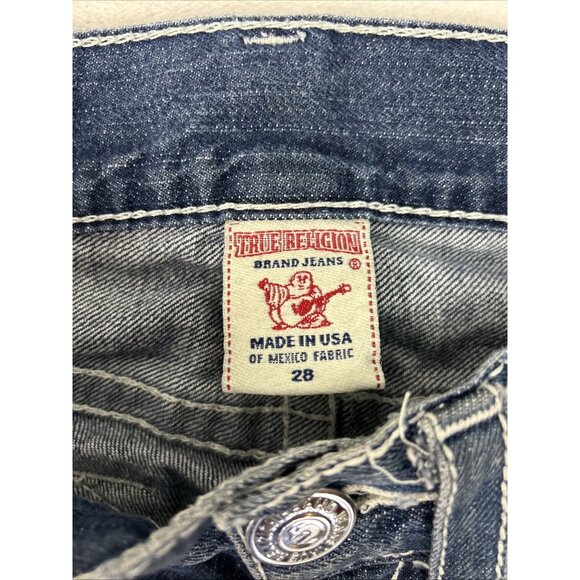 True Religion Jeans Bobby Womens Size 28 Vtg Y2k  Distressed Made In USA - Picture 3 of 14